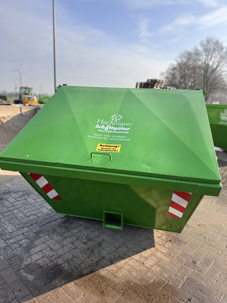 Absetzmulde mit Deckel